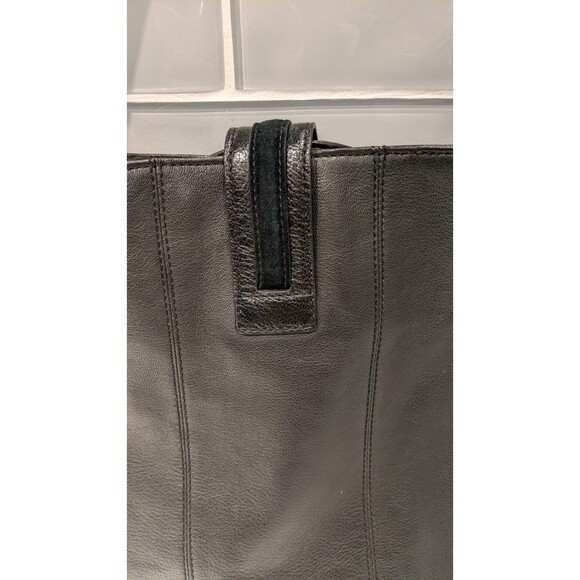 Jill Stuart Black Pebbled Leather & Suede Shoulder Handbag/Purse GORGEOUS! - Picture 11 of 16